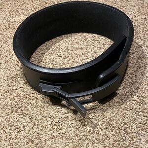 Black Leather Lifting Belt